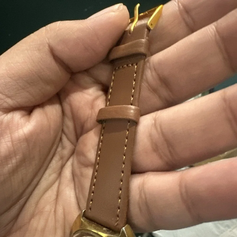Works Vintage 1973 Timex Marlin Gold Tone Date 34mm Mens Watch Manual Wind Rare